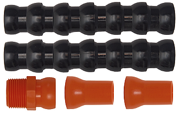 Tubo componibile snodato colore nero arancio