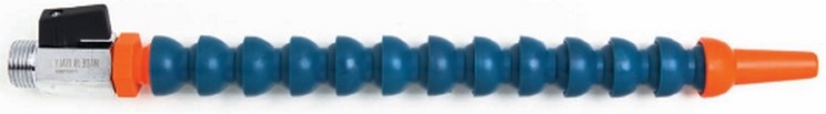 Tubo componibile snodato con valvola filetto 1/2" maschio
